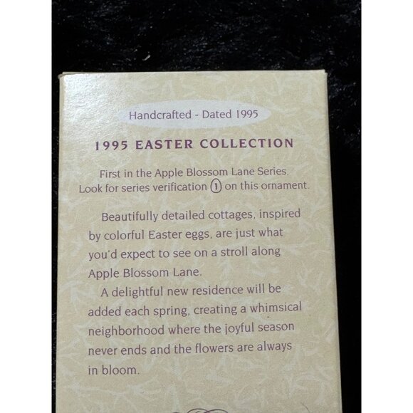 Hallmark Keepsake Ornament Apple Blossom Lane 1995 Easter Collection - Picture 5 of 7